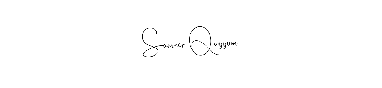 Similarly Andilay-7BmLP is the best handwritten signature design. Signature creator online .You can use it as an online autograph creator for name Sameer Qayyum. Sameer Qayyum signature style 4 images and pictures png
