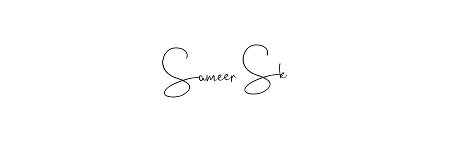 Make a beautiful signature design for name Sameer Sk. Use this online signature maker to create a handwritten signature for free. Sameer Sk signature style 4 images and pictures png
