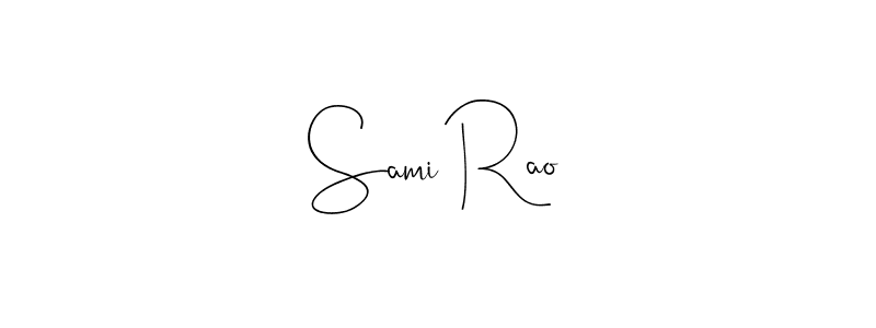It looks lik you need a new signature style for name Sami Rao. Design unique handwritten (Andilay-7BmLP) signature with our free signature maker in just a few clicks. Sami Rao signature style 4 images and pictures png