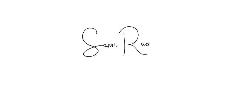 It looks lik you need a new signature style for name Sami Rao. Design unique handwritten (Andilay-7BmLP) signature with our free signature maker in just a few clicks. Sami Rao signature style 4 images and pictures png