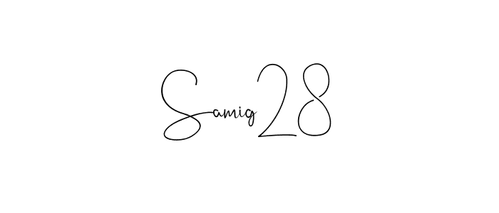Here are the top 10 professional signature styles for the name Samig28. These are the best autograph styles you can use for your name. Samig28 signature style 4 images and pictures png