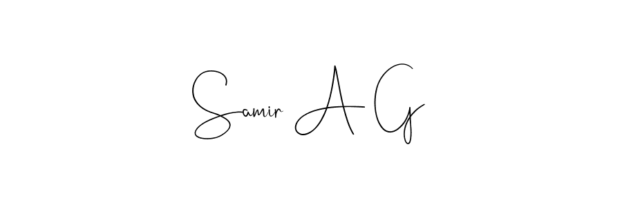Once you've used our free online signature maker to create your best signature Andilay-7BmLP style, it's time to enjoy all of the benefits that Samir A G name signing documents. Samir A G signature style 4 images and pictures png