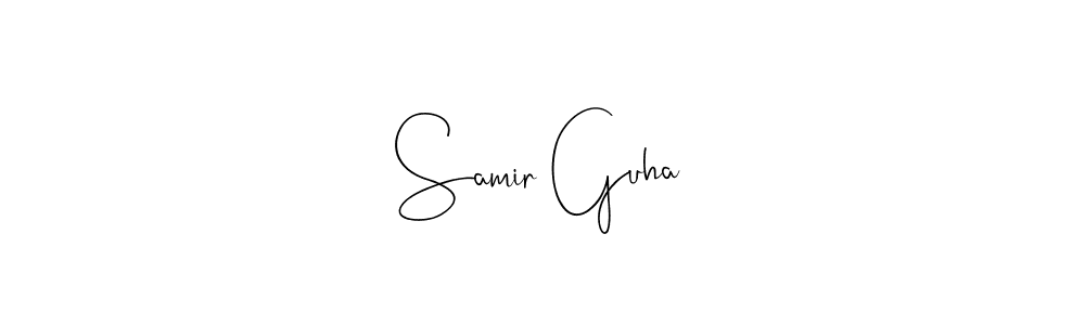 How to make Samir Guha signature? Andilay-7BmLP is a professional autograph style. Create handwritten signature for Samir Guha name. Samir Guha signature style 4 images and pictures png