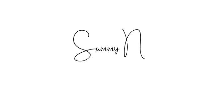 How to make Sammy N signature? Andilay-7BmLP is a professional autograph style. Create handwritten signature for Sammy N name. Sammy N signature style 4 images and pictures png