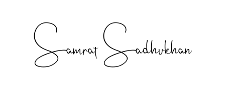 A timeless handwritten aesthetic for Samrat Sadhukhan. The Andilay-7BmLP font gives your signature a handcrafted feel with natural curves. Samrat Sadhukhan signature style 4 images and pictures png