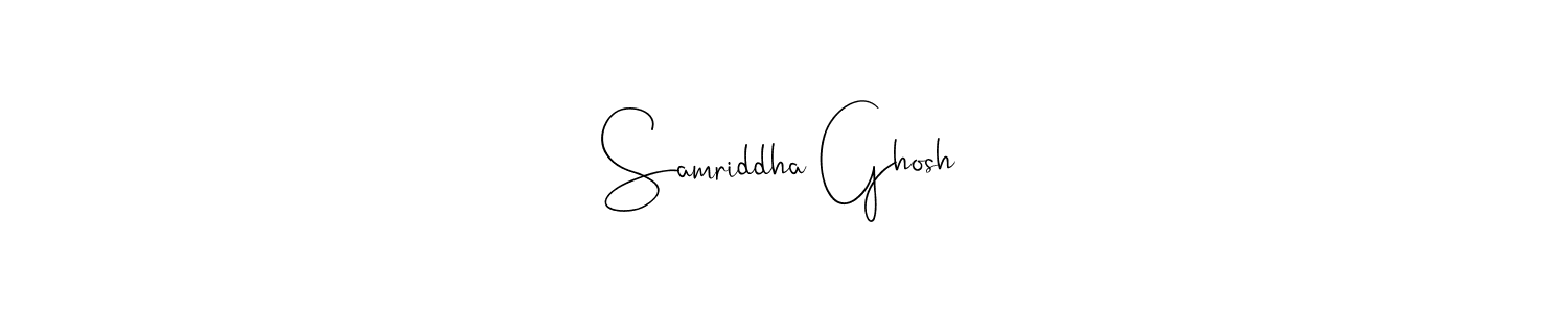Use a signature maker to create a handwritten signature online. With this signature software, you can design (Andilay-7BmLP) your own signature for name Samriddha Ghosh. Samriddha Ghosh signature style 4 images and pictures png