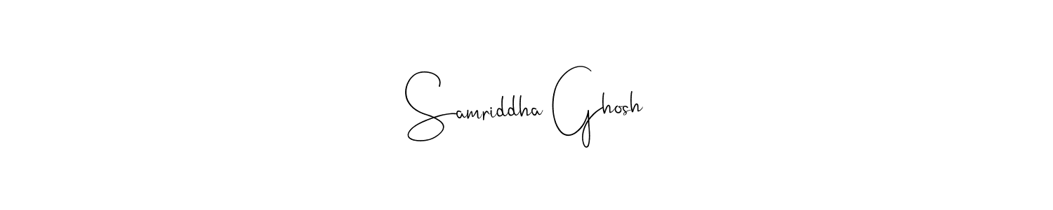 Design your own signature with our free online signature maker. With this signature software, you can create a handwritten (Andilay-7BmLP) signature for name Samriddha Ghosh. Samriddha Ghosh signature style 4 images and pictures png