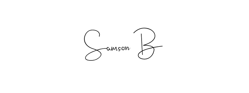 Make a beautiful signature design for name Samson B. Use this online signature maker to create a handwritten signature for free. Samson B signature style 4 images and pictures png