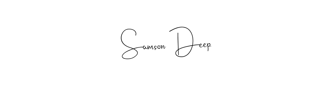 Also You can easily find your signature by using the search form. We will create Samson Deep name handwritten signature images for you free of cost using Andilay-7BmLP sign style. Samson Deep signature style 4 images and pictures png