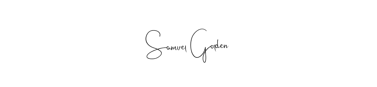 This is the best signature style for the Samuel Golden name. Also you like these signature font (Andilay-7BmLP). Mix name signature. Samuel Golden signature style 4 images and pictures png