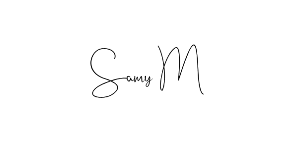 How to Draw Samy M signature style? Andilay-7BmLP is a latest design signature styles for name Samy M. Samy M signature style 4 images and pictures png