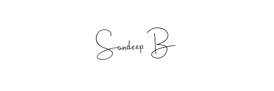 Make a beautiful signature design for name Sandeep B. Use this online signature maker to create a handwritten signature for free. Sandeep B signature style 4 images and pictures png