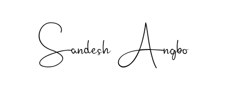 Style your name Sandesh Angbo with confidence using Andilay-7BmLP signature design. Simple, elegant, and ready for immediate document use. Sandesh Angbo signature style 4 images and pictures png
