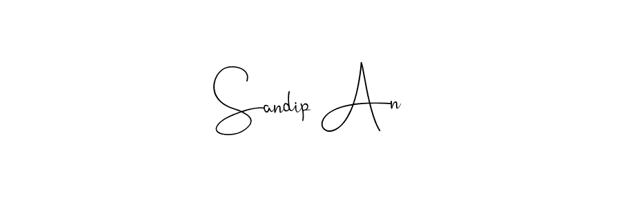 This is the best signature style for the Sandip An name. Also you like these signature font (Andilay-7BmLP). Mix name signature. Sandip An signature style 4 images and pictures png