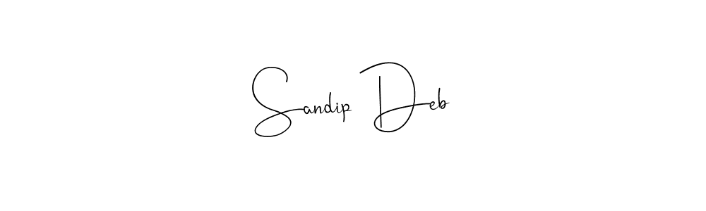 Design your own signature with our free online signature maker. With this signature software, you can create a handwritten (Andilay-7BmLP) signature for name Sandip Deb. Sandip Deb signature style 4 images and pictures png