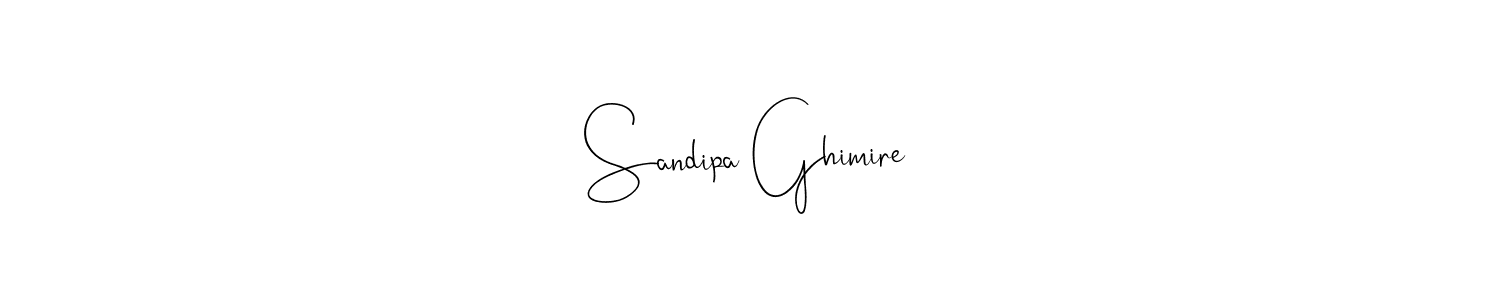 Sandipa Ghimire stylish signature style. Best Handwritten Sign (Andilay-7BmLP) for my name. Handwritten Signature Collection Ideas for my name Sandipa Ghimire. Sandipa Ghimire signature style 4 images and pictures png