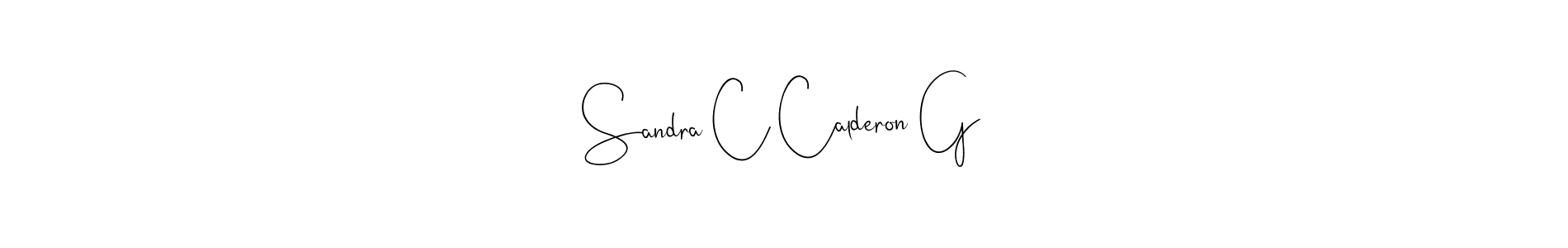 Also You can easily find your signature by using the search form. We will create Sandra C Calderon G name handwritten signature images for you free of cost using Andilay-7BmLP sign style. Sandra C Calderon G signature style 4 images and pictures png