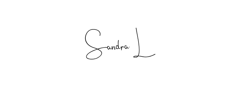 You should practise on your own different ways (Andilay-7BmLP) to write your name (Sandra L) in signature. don't let someone else do it for you. Sandra L signature style 4 images and pictures png