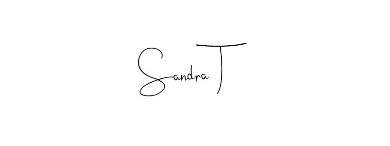 The best way (Andilay-7BmLP) to make a short signature is to pick only two or three words in your name. The name Sandra T include a total of six letters. For converting this name. Sandra T signature style 4 images and pictures png