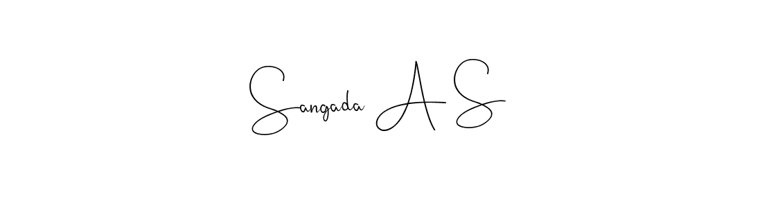 Make a beautiful signature design for name Sangada A S. Use this online signature maker to create a handwritten signature for free. Sangada A S signature style 4 images and pictures png