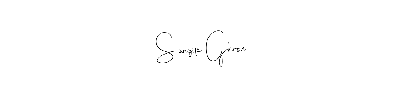 Use a signature maker to create a handwritten signature online. With this signature software, you can design (Andilay-7BmLP) your own signature for name Sangita Ghosh. Sangita Ghosh signature style 4 images and pictures png