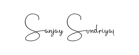 The Andilay-7BmLP font transforms the name Sanjay Sundriyal into an executive sign with sharp precision and distinguished character. Sanjay Sundriyal signature style 4 images and pictures png