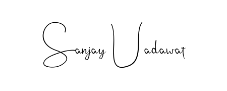 Generate high-definition signature styles for Sanjay Uadawat. The Andilay-7BmLP typeface ensures crisp legibility and sophisticated design. Sanjay Uadawat signature style 4 images and pictures png