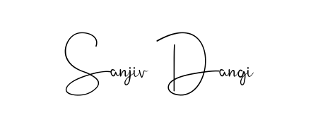 Create an unforgettable impression when signing with Sanjiv Dangi name styled in Andilay-7BmLP typography. 100% free online generator. Sanjiv Dangi signature style 4 images and pictures png