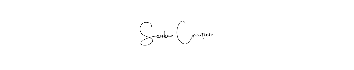 Andilay-7BmLP is a professional signature style that is perfect for those who want to add a touch of class to their signature. It is also a great choice for those who want to make their signature more unique. Get Sankar Creation name to fancy signature for free. Sankar Creation signature style 4 images and pictures png