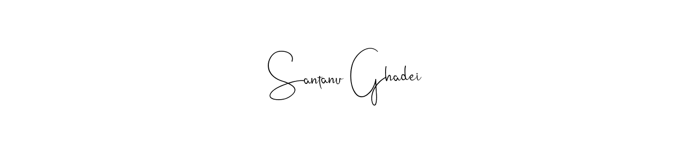 Here are the top 10 professional signature styles for the name Santanu Ghadei. These are the best autograph styles you can use for your name. Santanu Ghadei signature style 4 images and pictures png