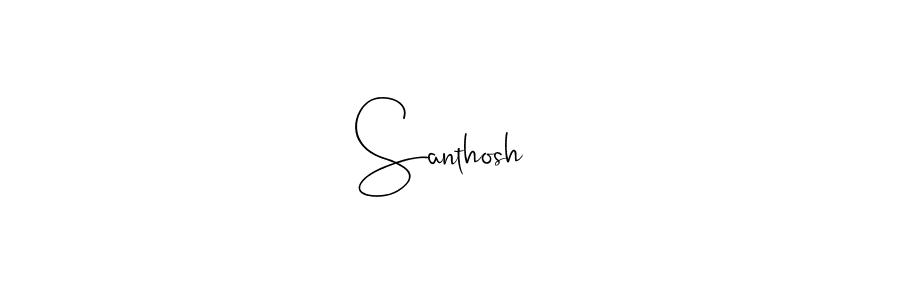 Santhosh  stylish signature style. Best Handwritten Sign (Andilay-7BmLP) for my name. Handwritten Signature Collection Ideas for my name Santhosh . Santhosh  signature style 4 images and pictures png