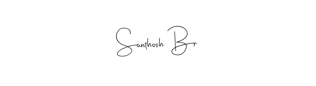 Andilay-7BmLP is a professional signature style that is perfect for those who want to add a touch of class to their signature. It is also a great choice for those who want to make their signature more unique. Get Santhosh Br name to fancy signature for free. Santhosh Br signature style 4 images and pictures png