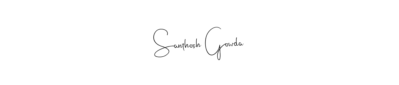 Make a short Santhosh Gowda signature style. Manage your documents anywhere anytime using Andilay-7BmLP. Create and add eSignatures, submit forms, share and send files easily. Santhosh Gowda signature style 4 images and pictures png