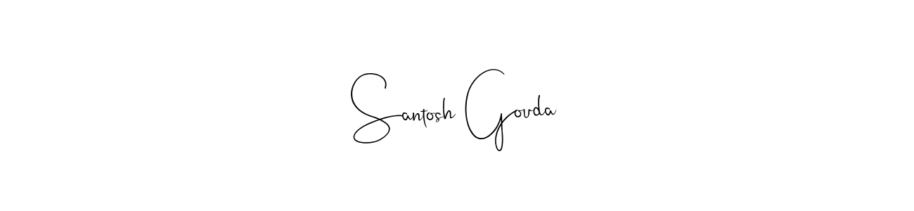 It looks lik you need a new signature style for name Santosh Gouda. Design unique handwritten (Andilay-7BmLP) signature with our free signature maker in just a few clicks. Santosh Gouda signature style 4 images and pictures png