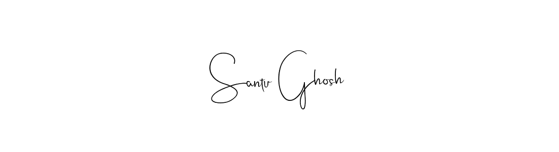 Use a signature maker to create a handwritten signature online. With this signature software, you can design (Andilay-7BmLP) your own signature for name Santu Ghosh. Santu Ghosh signature style 4 images and pictures png