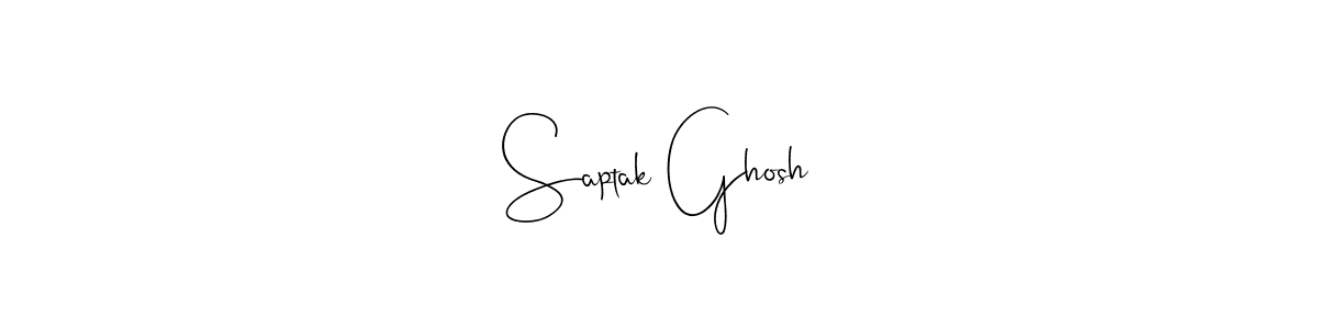 Also we have Saptak Ghosh name is the best signature style. Create professional handwritten signature collection using Andilay-7BmLP autograph style. Saptak Ghosh signature style 4 images and pictures png