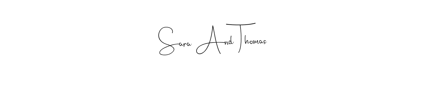 The best way (Andilay-7BmLP) to make a short signature is to pick only two or three words in your name. The name Sara And Thomas include a total of six letters. For converting this name. Sara And Thomas signature style 4 images and pictures png