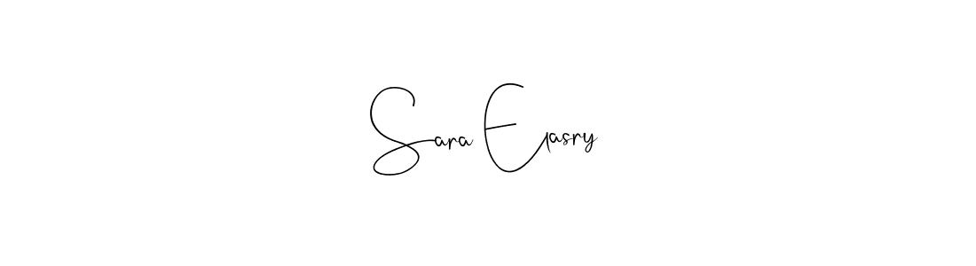 Use a signature maker to create a handwritten signature online. With this signature software, you can design (Andilay-7BmLP) your own signature for name Sara Elasry. Sara Elasry signature style 4 images and pictures png