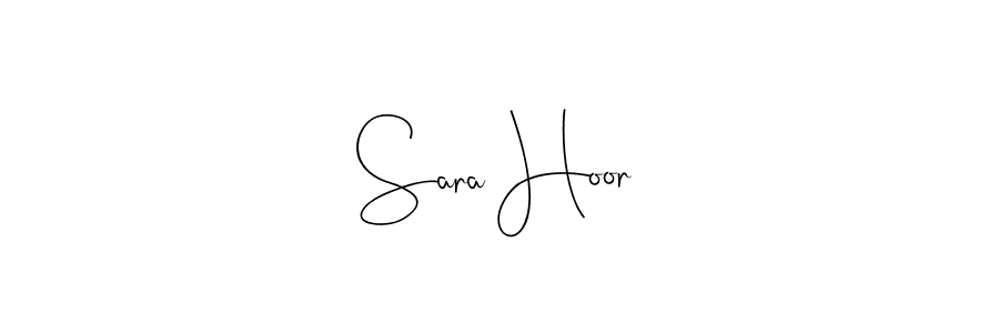Use a signature maker to create a handwritten signature online. With this signature software, you can design (Andilay-7BmLP) your own signature for name Sara Hoor. Sara Hoor signature style 4 images and pictures png