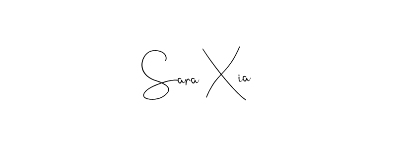 Sara Xia stylish signature style. Best Handwritten Sign (Andilay-7BmLP) for my name. Handwritten Signature Collection Ideas for my name Sara Xia. Sara Xia signature style 4 images and pictures png