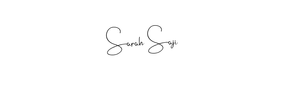 Andilay-7BmLP is a professional signature style that is perfect for those who want to add a touch of class to their signature. It is also a great choice for those who want to make their signature more unique. Get Sarah Saji name to fancy signature for free. Sarah Saji signature style 4 images and pictures png
