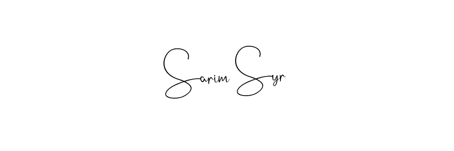 Also You can easily find your signature by using the search form. We will create Sarim Syr name handwritten signature images for you free of cost using Andilay-7BmLP sign style. Sarim Syr signature style 4 images and pictures png