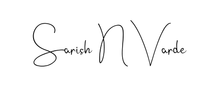 Upgrade your professional image with Sarish N Varde signature created with Andilay-7BmLP font. Fast, free, and watermark-free download. Sarish N Varde signature style 4 images and pictures png