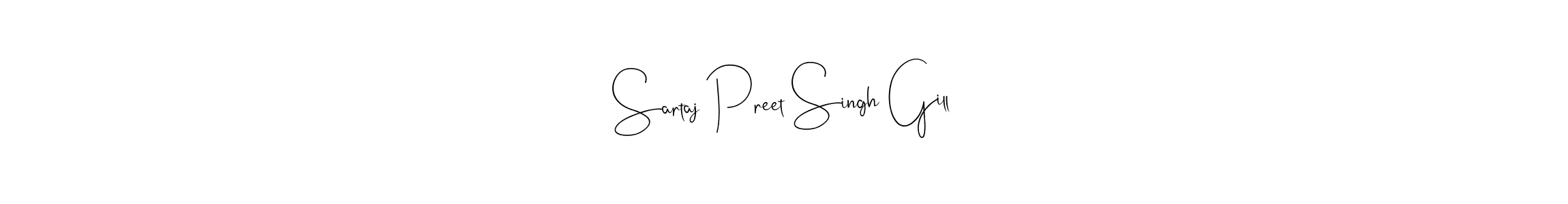 The best way (Andilay-7BmLP) to make a short signature is to pick only two or three words in your name. The name Sartaj Preet Singh Gill include a total of six letters. For converting this name. Sartaj Preet Singh Gill signature style 4 images and pictures png