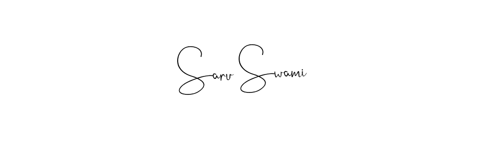 Make a beautiful signature design for name Saru Swami. Use this online signature maker to create a handwritten signature for free. Saru Swami signature style 4 images and pictures png