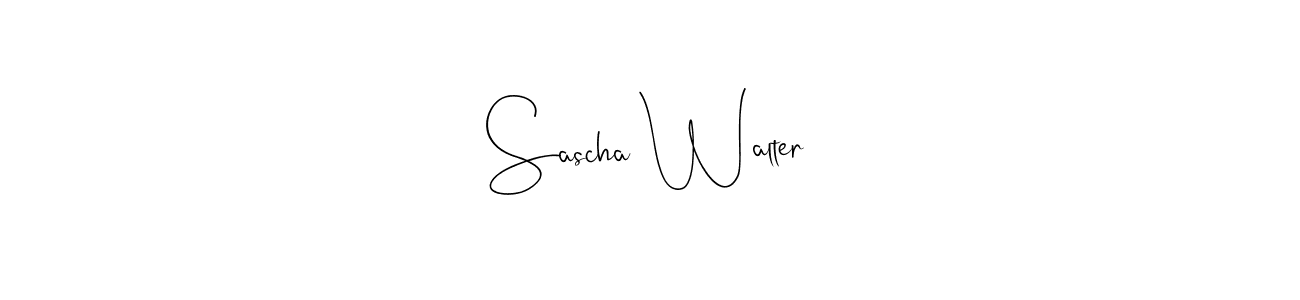 Make a beautiful signature design for name Sascha Walter. With this signature (Andilay-7BmLP) style, you can create a handwritten signature for free. Sascha Walter signature style 4 images and pictures png