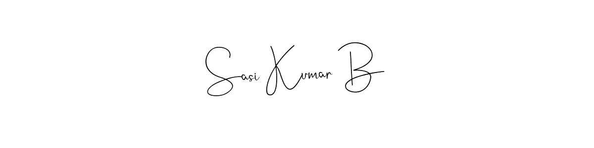 Make a beautiful signature design for name Sasi Kumar B. Use this online signature maker to create a handwritten signature for free. Sasi Kumar B signature style 4 images and pictures png