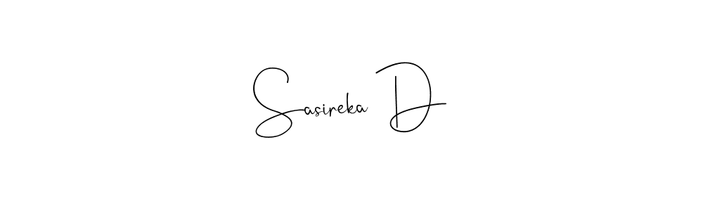 Here are the top 10 professional signature styles for the name Sasireka D. These are the best autograph styles you can use for your name. Sasireka D signature style 4 images and pictures png