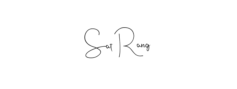 Also You can easily find your signature by using the search form. We will create Sat Rang name handwritten signature images for you free of cost using Andilay-7BmLP sign style. Sat Rang signature style 4 images and pictures png