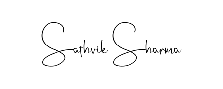 Upgrade your professional image with Sathvik Sharma signature created with Andilay-7BmLP font. Fast, free, and watermark-free download. Sathvik Sharma signature style 4 images and pictures png